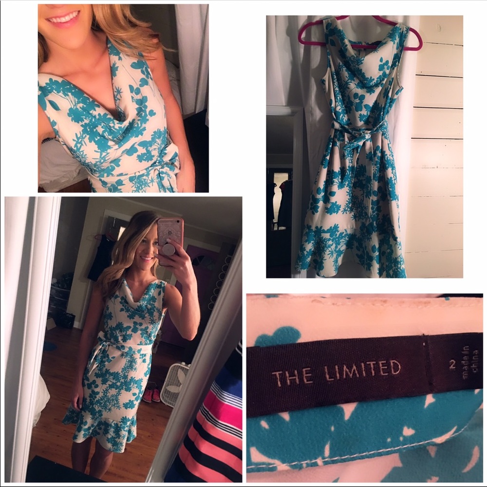 Beautiful blue/white floral summery dress